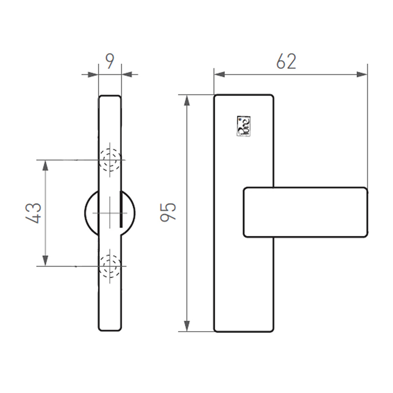 deurkruk ruw brons gepolijst-3