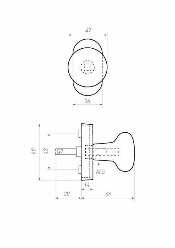 draaikiepkruk ruw brons gepolijst-3