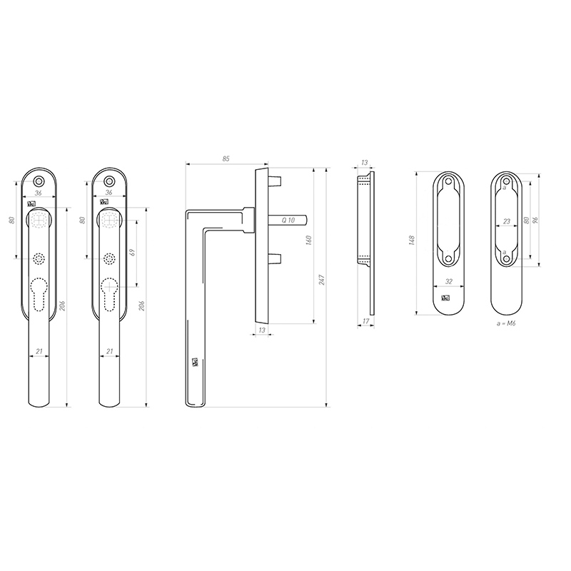hefschuifdeurbeslag ruw brons gepolijst-3