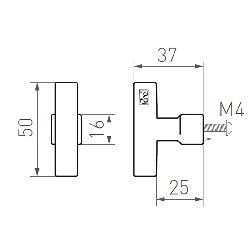 meubelknop mat wit brons-3