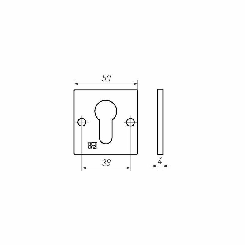 profielcilinderrozet mat wit brons-3