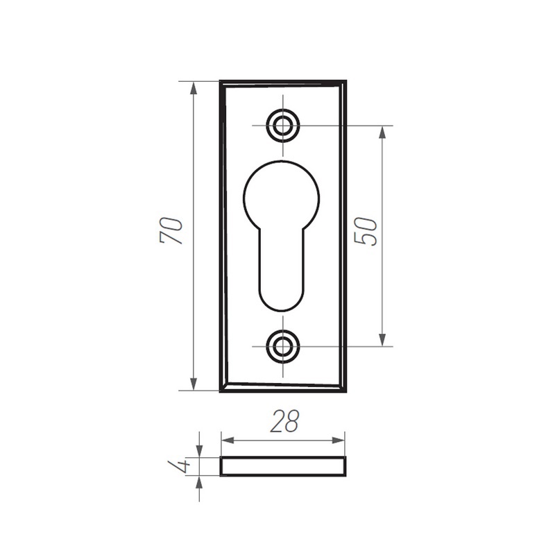 profielcilinderrozet mat wit brons-3