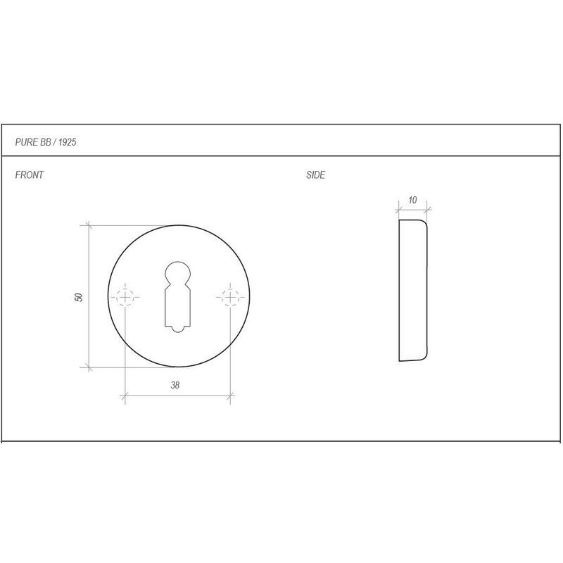 sleutelgatrozet ruw brons gepolijst-3