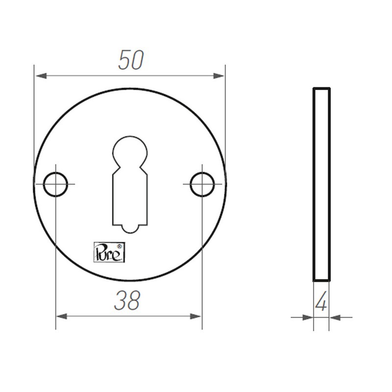 sleutelgatrozet verouderd ijzer zwart-3