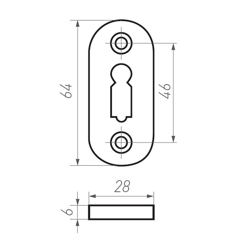 sleutelgatrozet ruw metaal-3