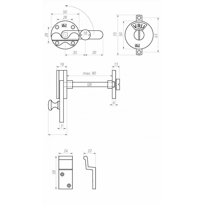 toiletoverslag ruw metaal-3