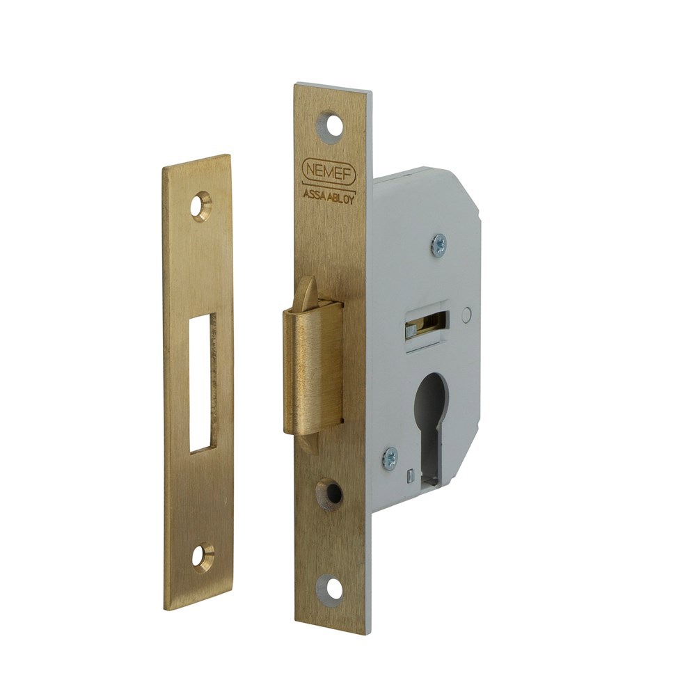 Schuifdeurslot Insteek Sleutel Nemef - 608/5-40 VLEUGELSCHOOT DIN L/R