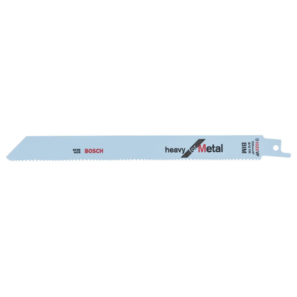 Reciprozaagblad Bosch Heavy For Metal - S1025VF 200X1.25MM SET à 5 ST