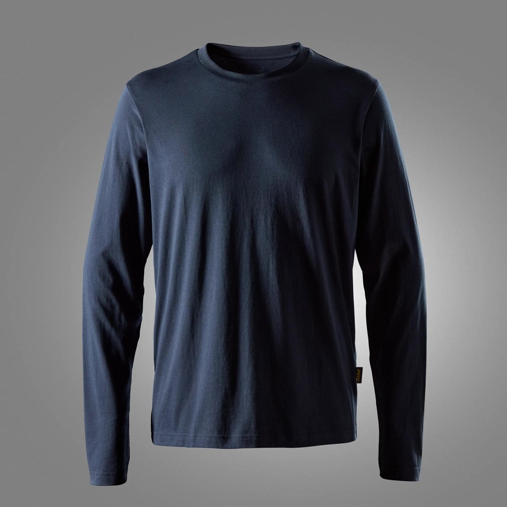 T-shirt lange mouw classic snickers-4