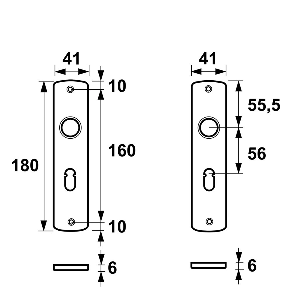 kortschild aluminium f1 axa-6
