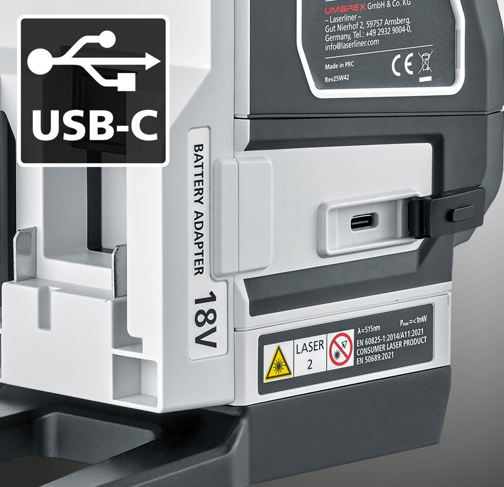 accu kruislijnlaser groen laserliner-12