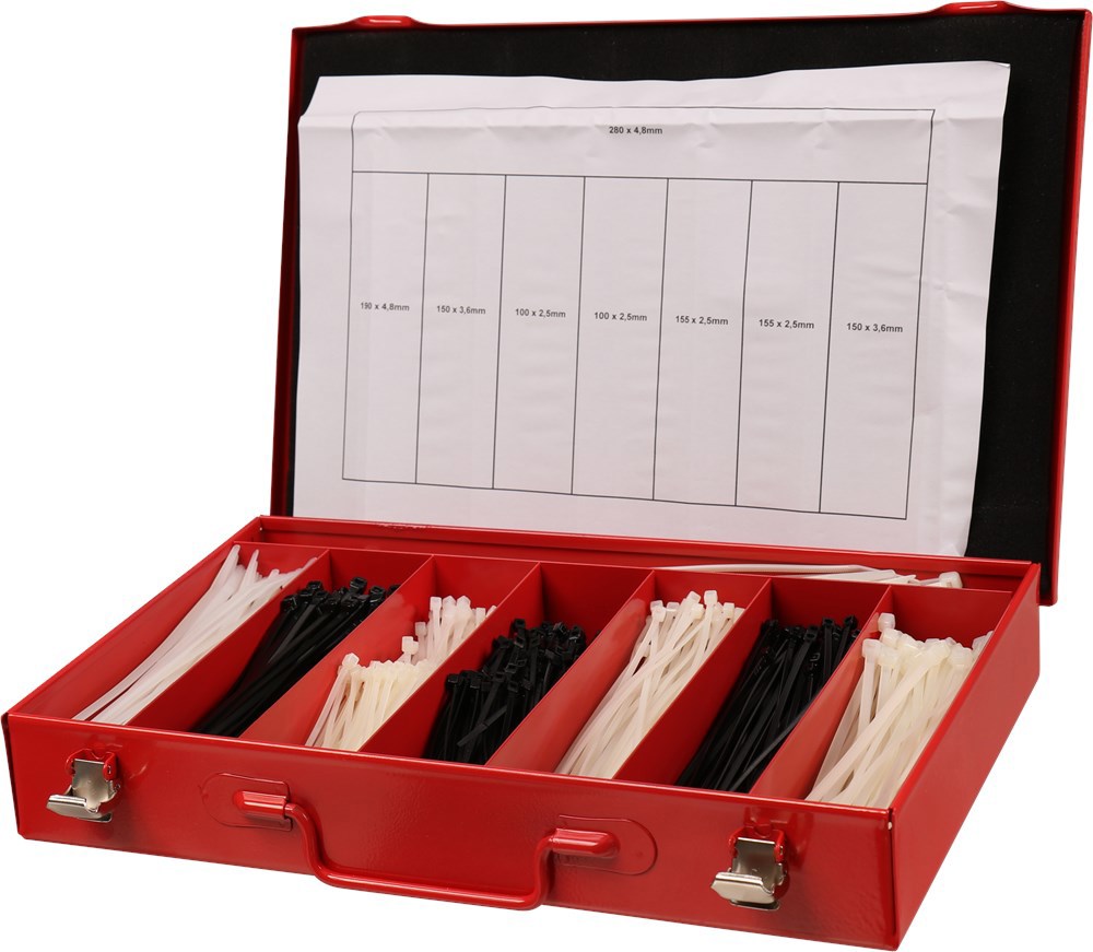 assortimentskoffer metaal rood kelfort-4