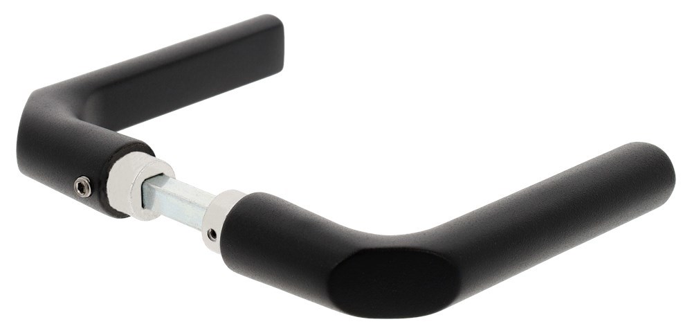 deurkruk aluminium mat zwart oxloc