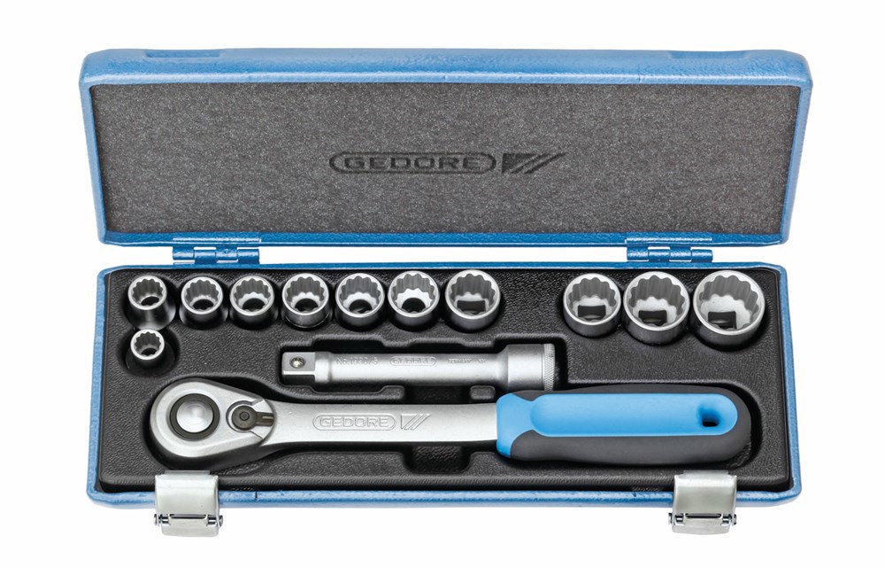 dopsleutelset zeskant gedore