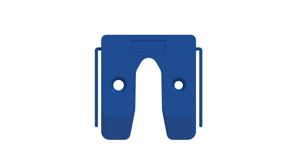 Uitvulplaatje Kunststof - 50X50X 4MM BLAUW