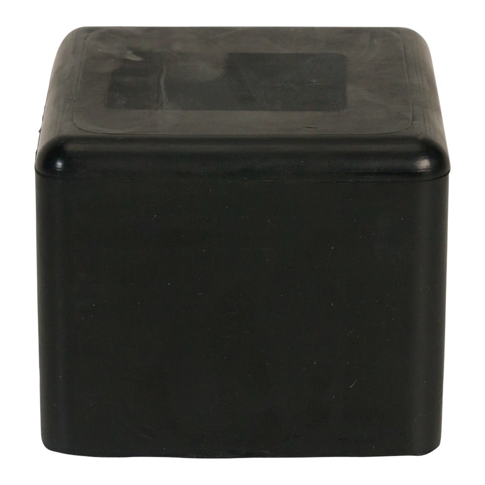 mokerdop rubber zacht zwart