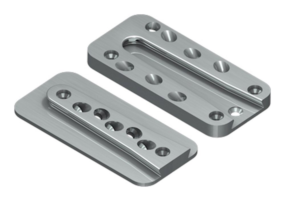 Houtverbinding Blind Aluminium Sherpa - L 40 170X80X18MM