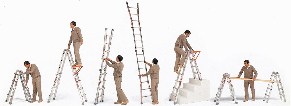 vouwladder telescoop alu.ongecoat waku-9