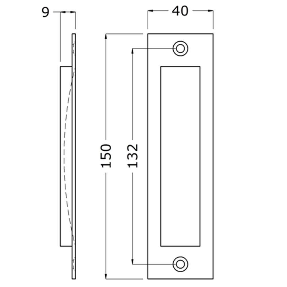 schuifdeurkom aluminium zwart hermeta-3