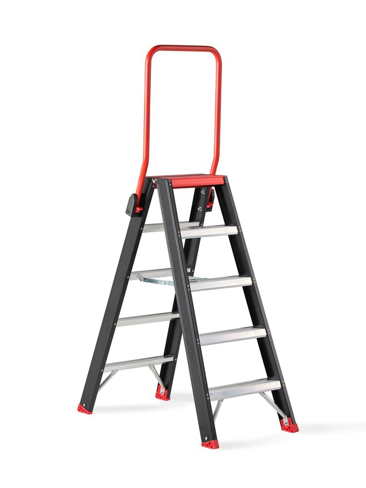 trapladder dubbel aluminium zwart altrex