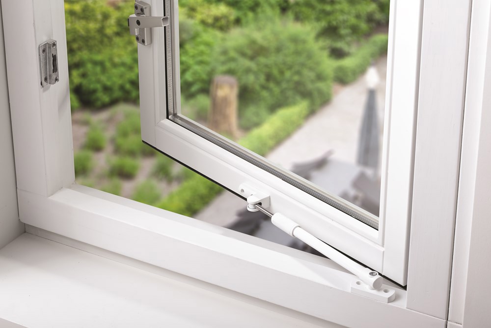 telescoop uitzetter staalwit/wit axa-5