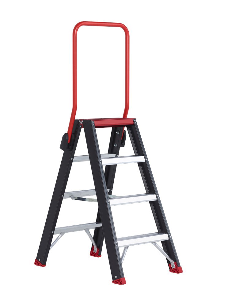 Trapladder Dubbel Aluminium Zwart Altrex - TAURUS TDO  4 2X 4 TREDEN +BGL