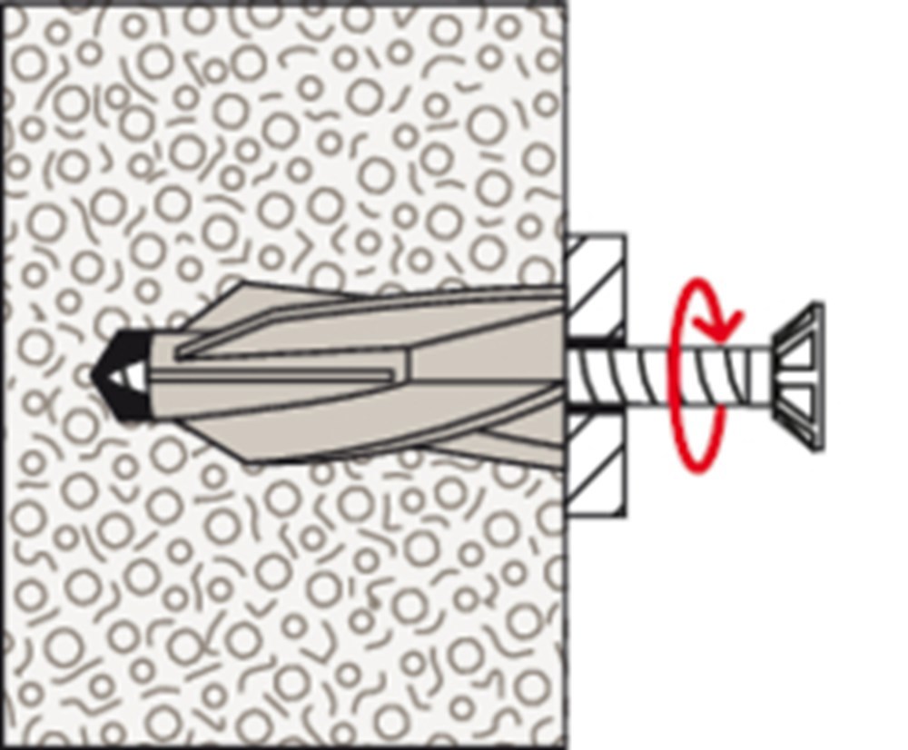 gasbetonplug nylon fischer-9
