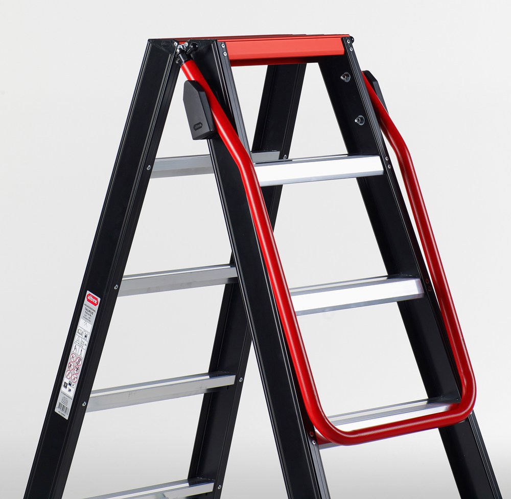 trapladder dubbel aluminium zwart altrex-9