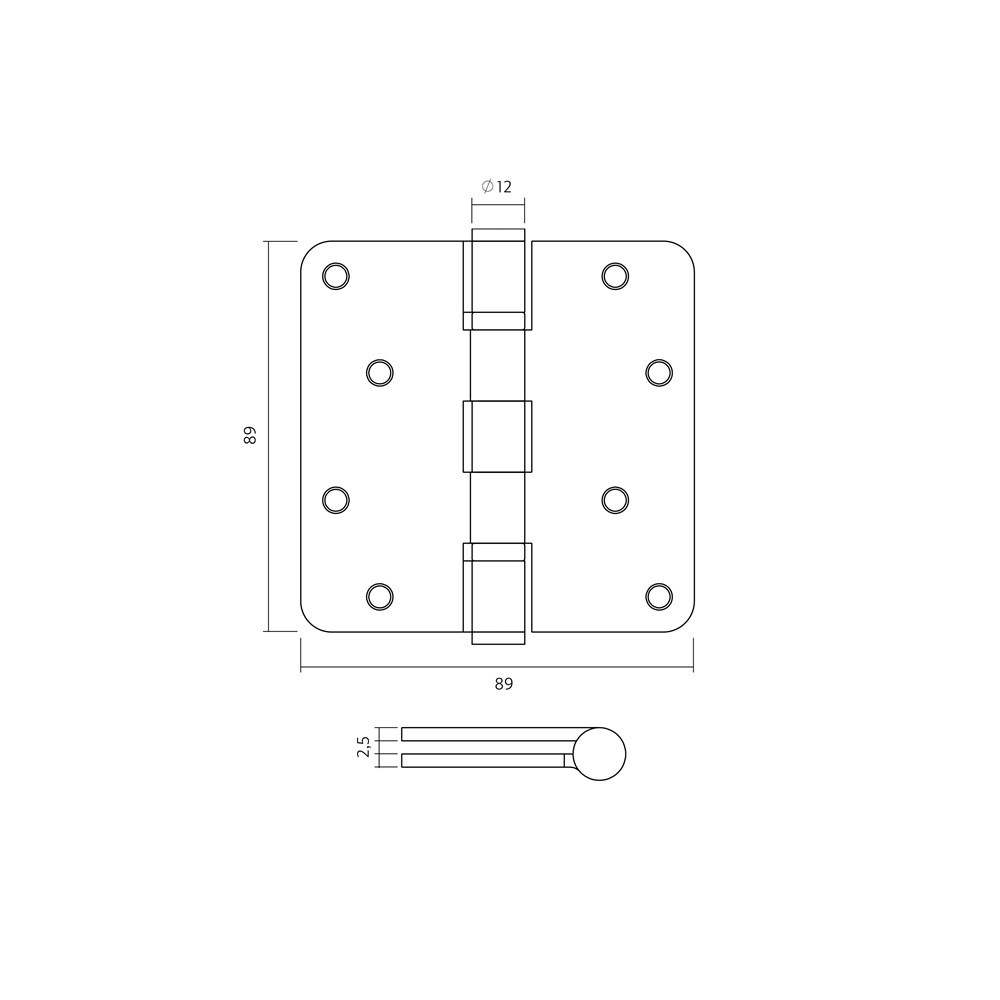 kogellagerscharnier zwart intersteel-3