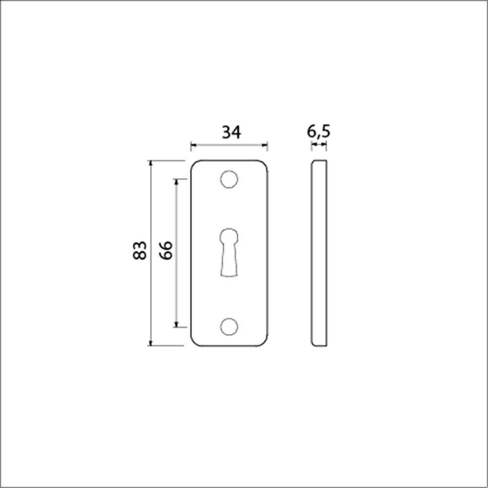 sleutelgatrozet aluminium f1 ami-3