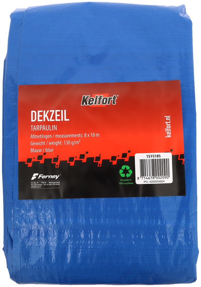 dekzeil versterkt blauw kelfort