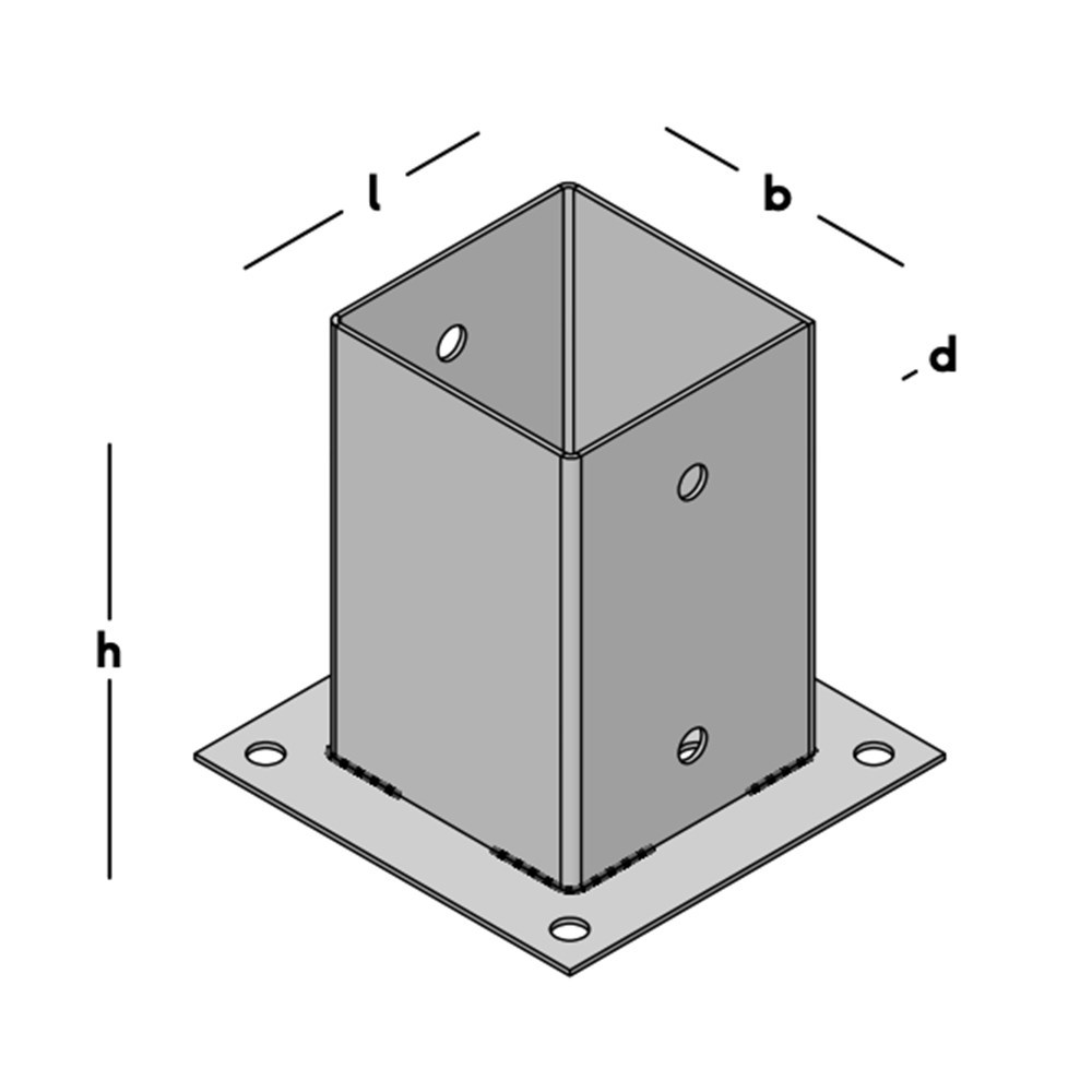 paalhouder op plaat thvz-3