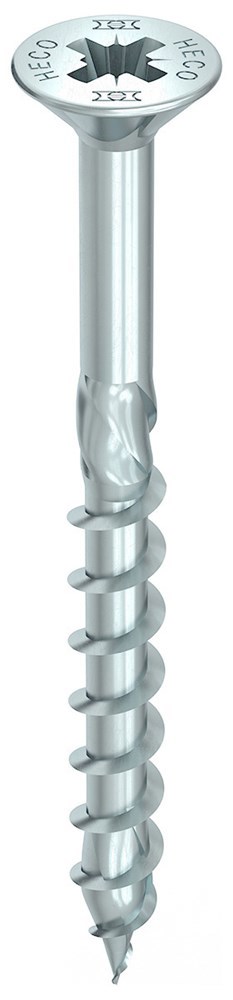Spaanplaatschroef Verzinkt Heco - 4.5X 60MM PK PZ2