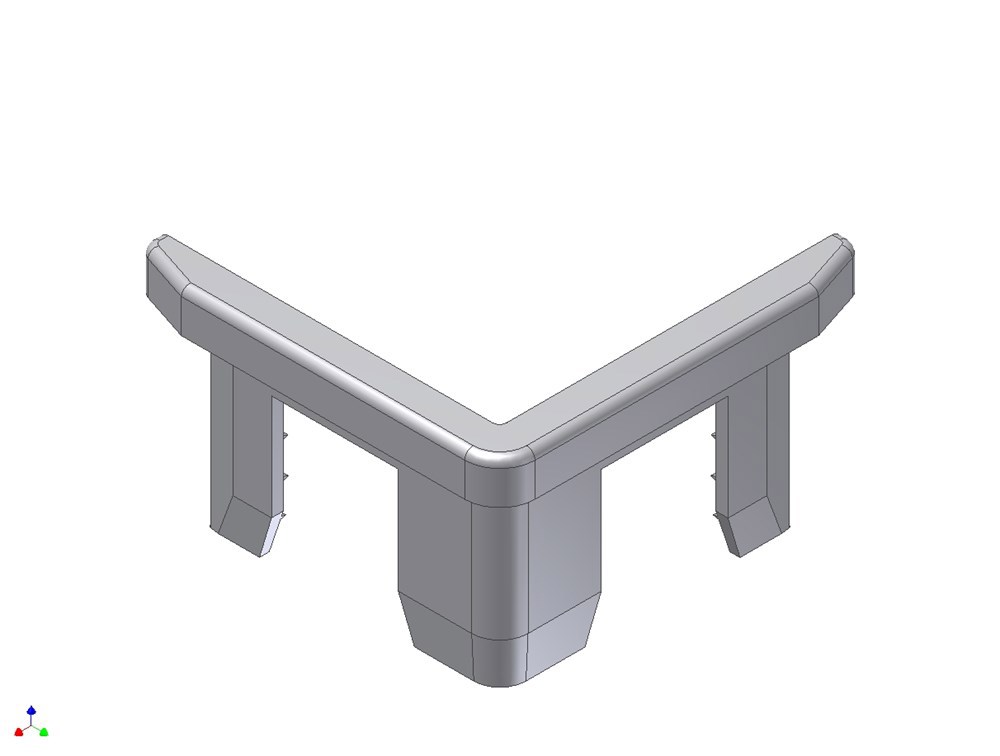 Eindstukje Voor Hoekbeschermer - 50MM GRIJS