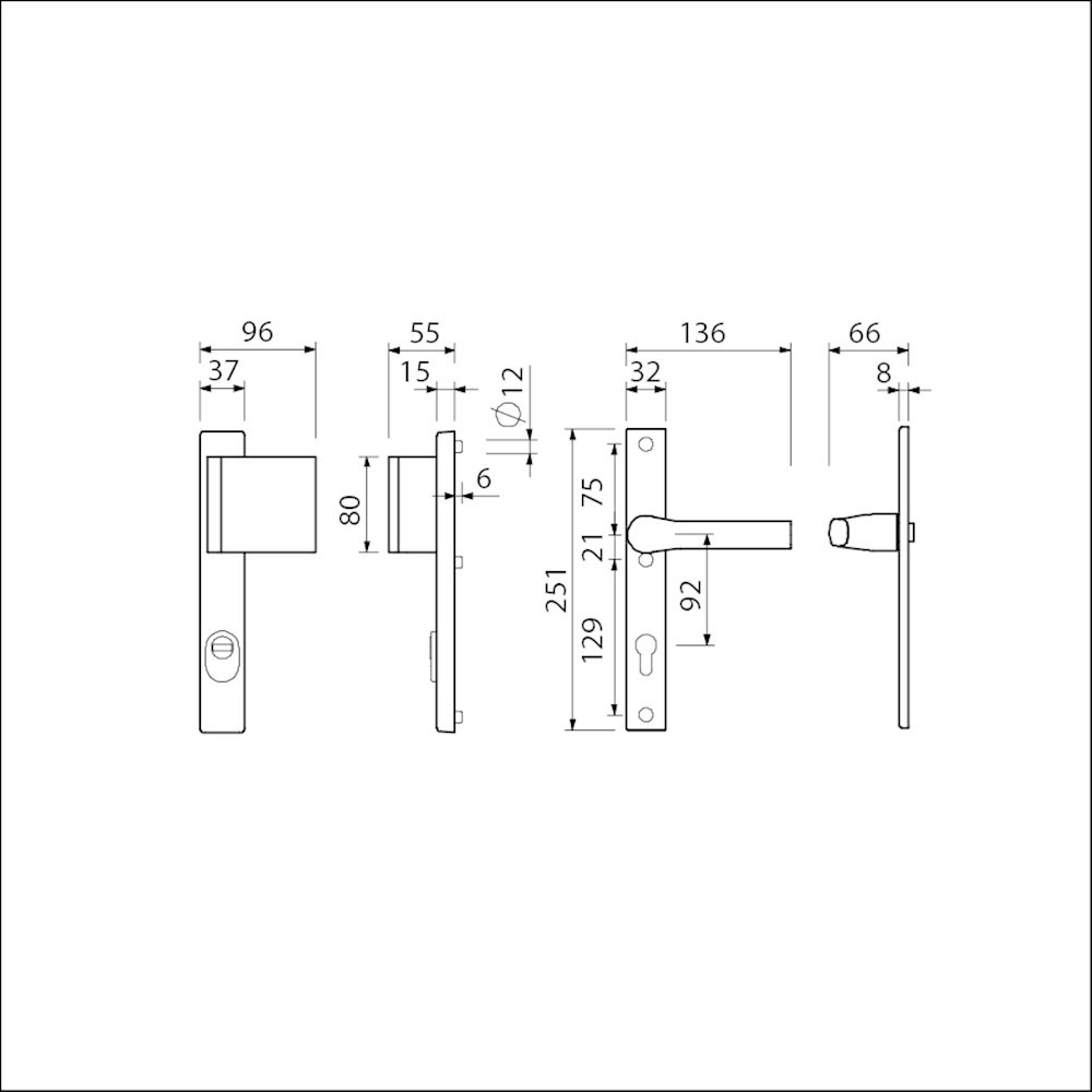 voordeursmalgarnituur f1 ami-3
