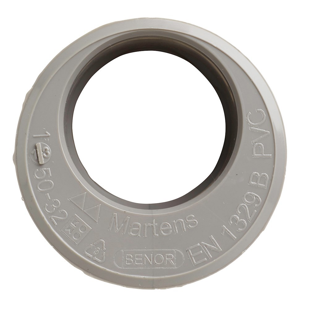 verloopring centrisch pvc grijs rwa-3