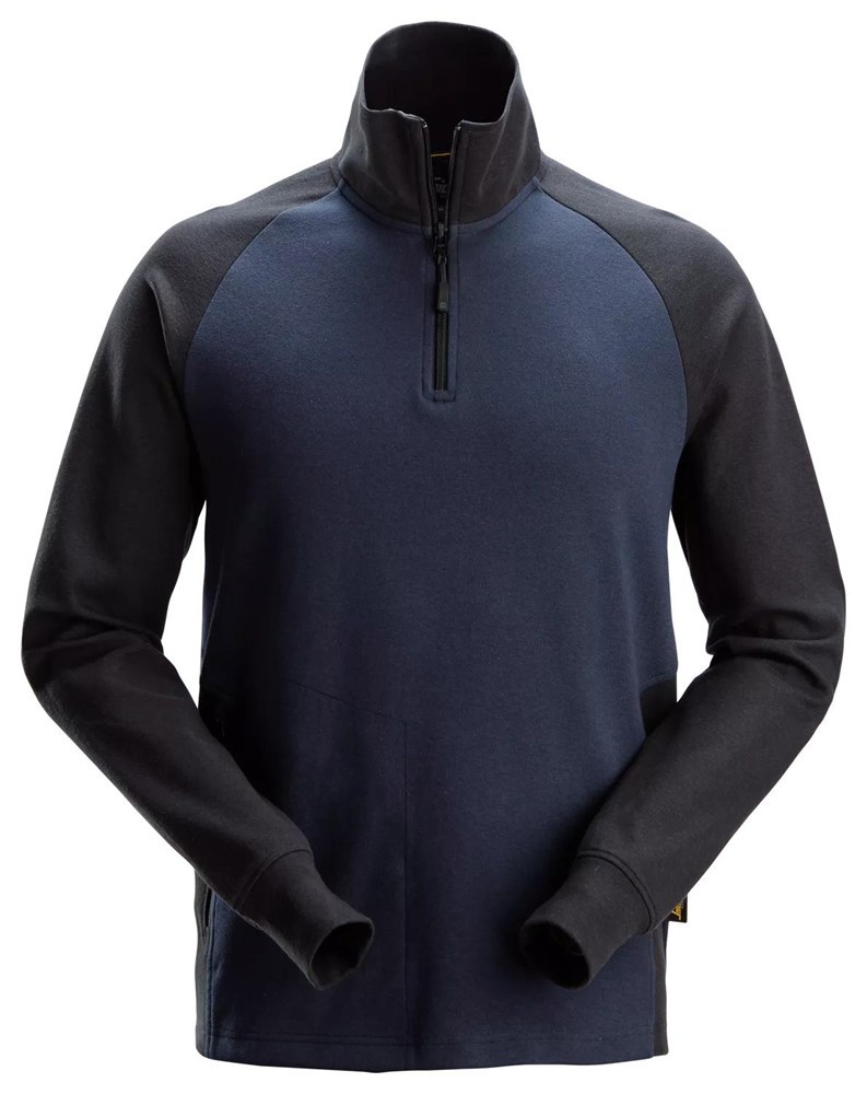 sweatshirt 1/2 zip tweekleurig snickers-7