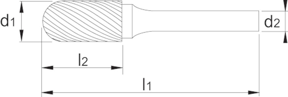 stiftfrees hm cilinder ronde kop phantom-3