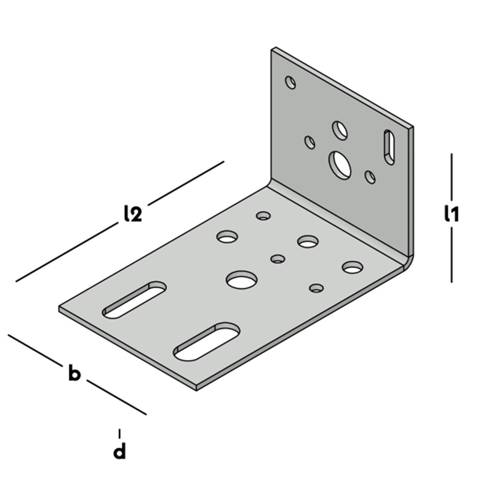 hoekanker zonder ril rvs a2-3