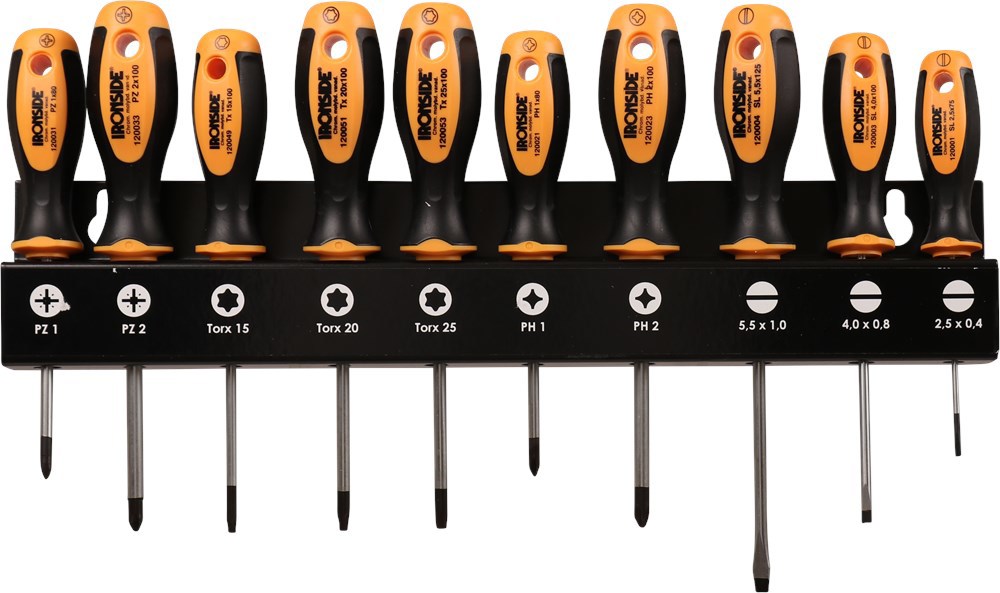 schroevendraaierset met rek ironside