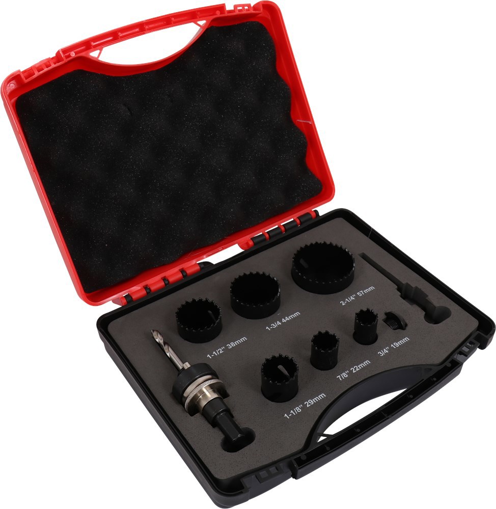 Gatzagenset Bimetaal Kelfort - 9-DELIG Ø19-57MM 'LOODGIETER'