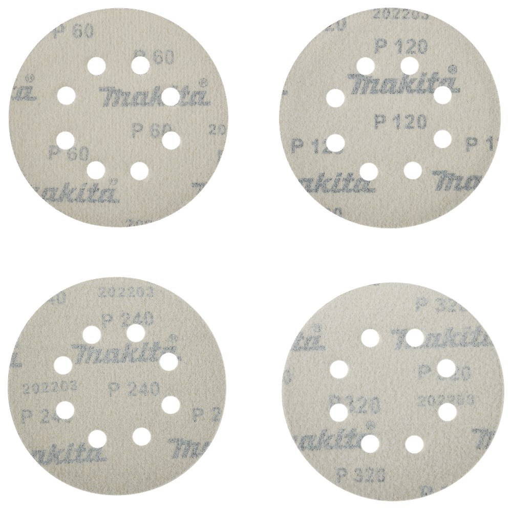 schuurschijfset rood velcro makita-4