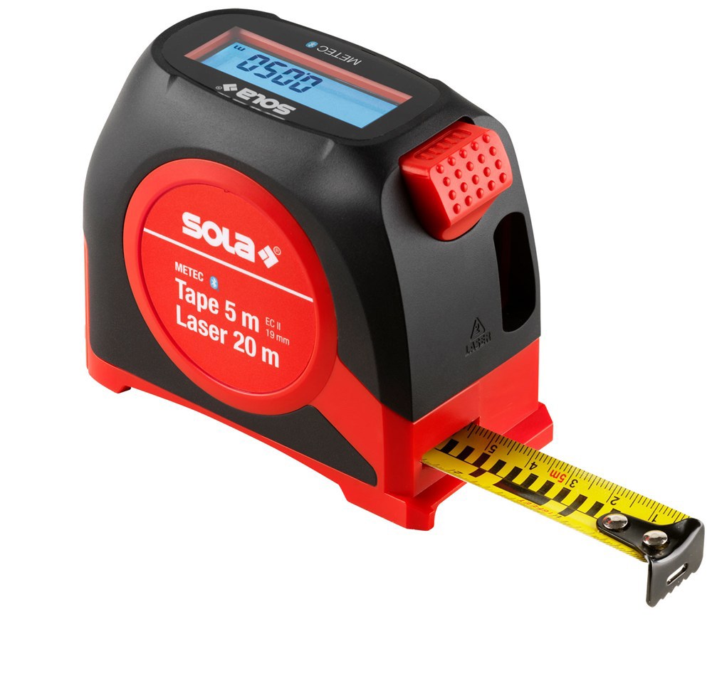 Rolbandmaat Digitaal Sola - METEC 5M 19MM