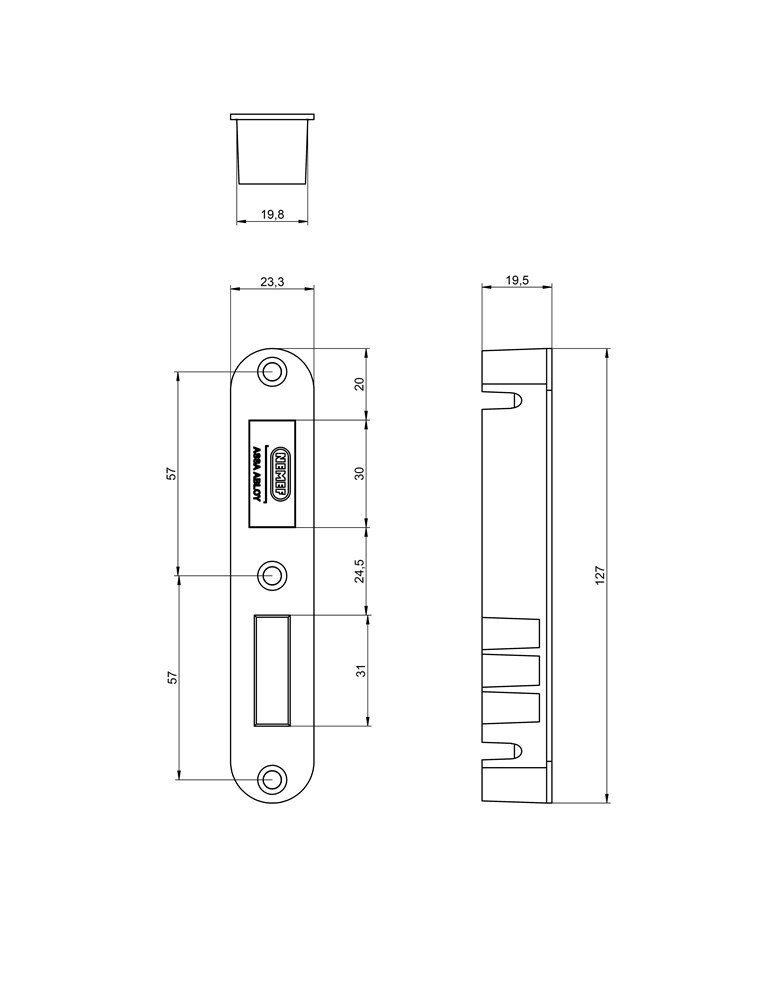sluitplaat rvs nemef-3
