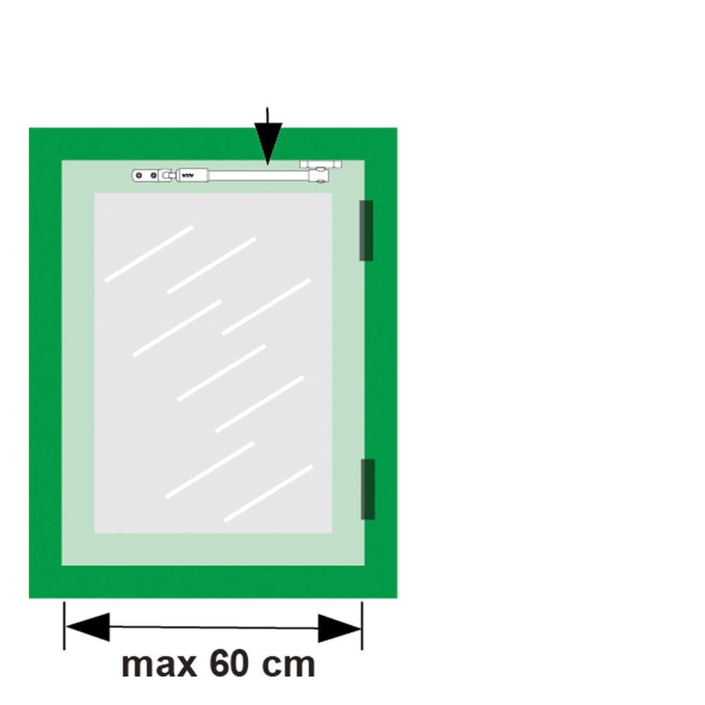 telescoop uitzetter staalgrijs/grijs axa-4