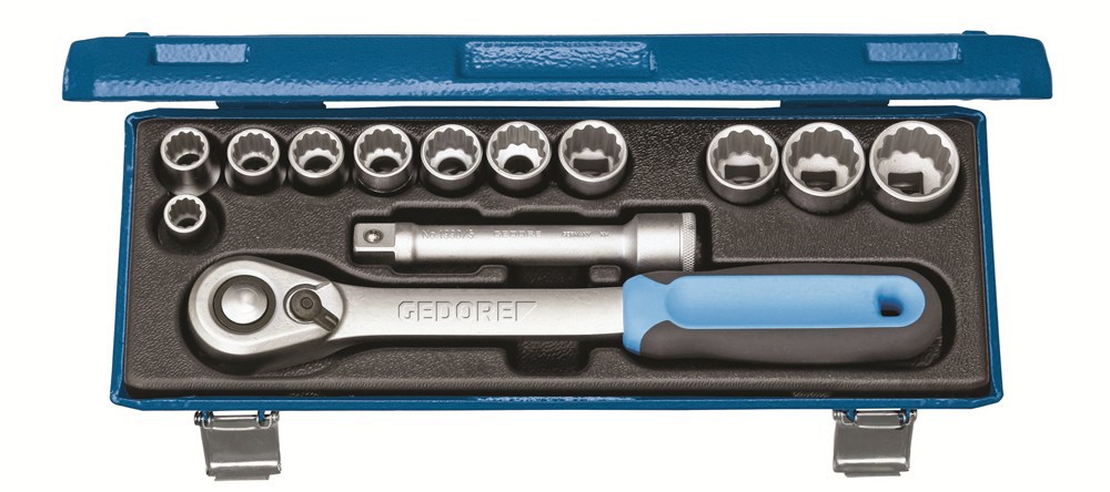 Dopsleutelset Zeskant Gedore - D19 KMU-20 13-DELIG 1/2"