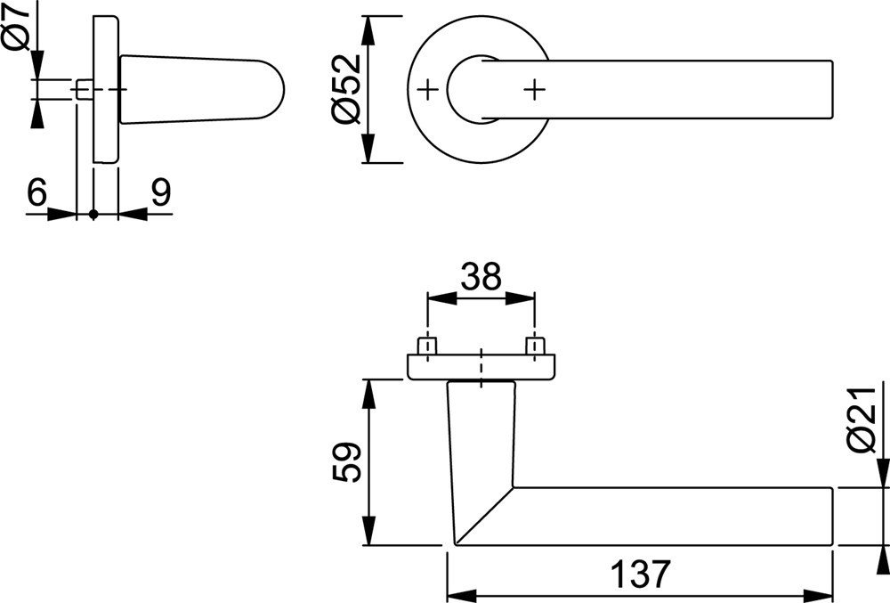 deurkrukgarnituur aluminium f1 hoppe-3