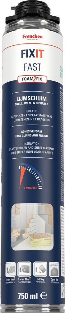 Lijmschuim Fixit Fast Frencken - 750ML GUN