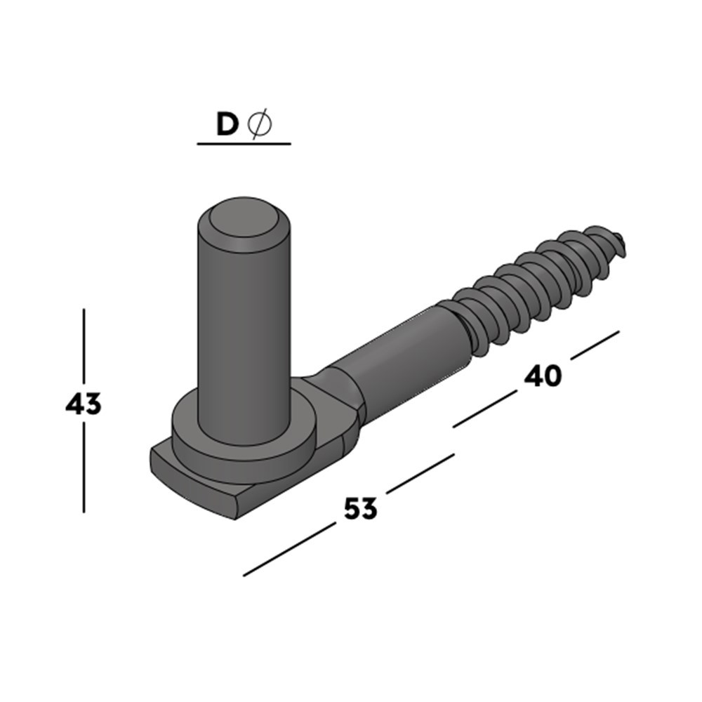inschroefduim zwart epz-3