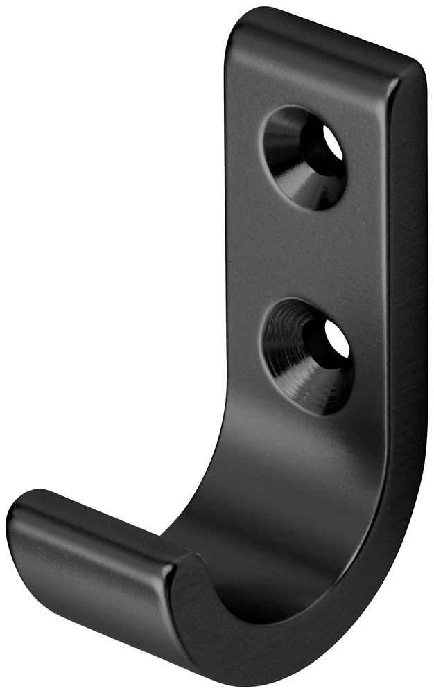 handdoekhaak aluminium mat zwart hermeta